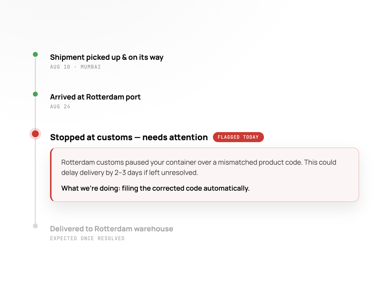 Exception console view